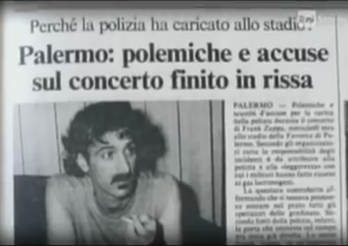 Summer 1982, when Zappa came to Sicily